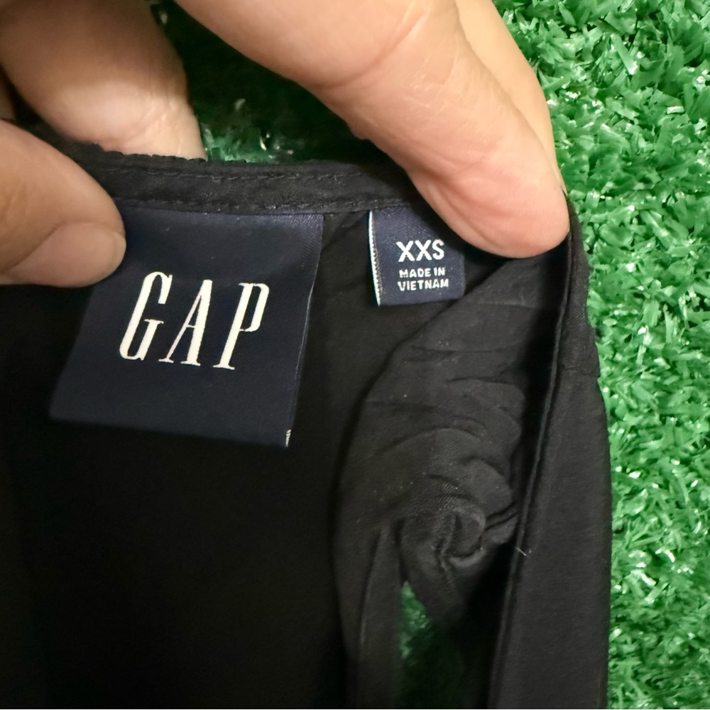 Gap Side Tie Cutout Black Sleeveless Dress Boho Chic Summer Casual XXS - Picture 10 of 14